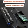 LED TORCH LIGHT, WATERPROOF WITH POWER BANK(2 বছর গ্যারান্টি)