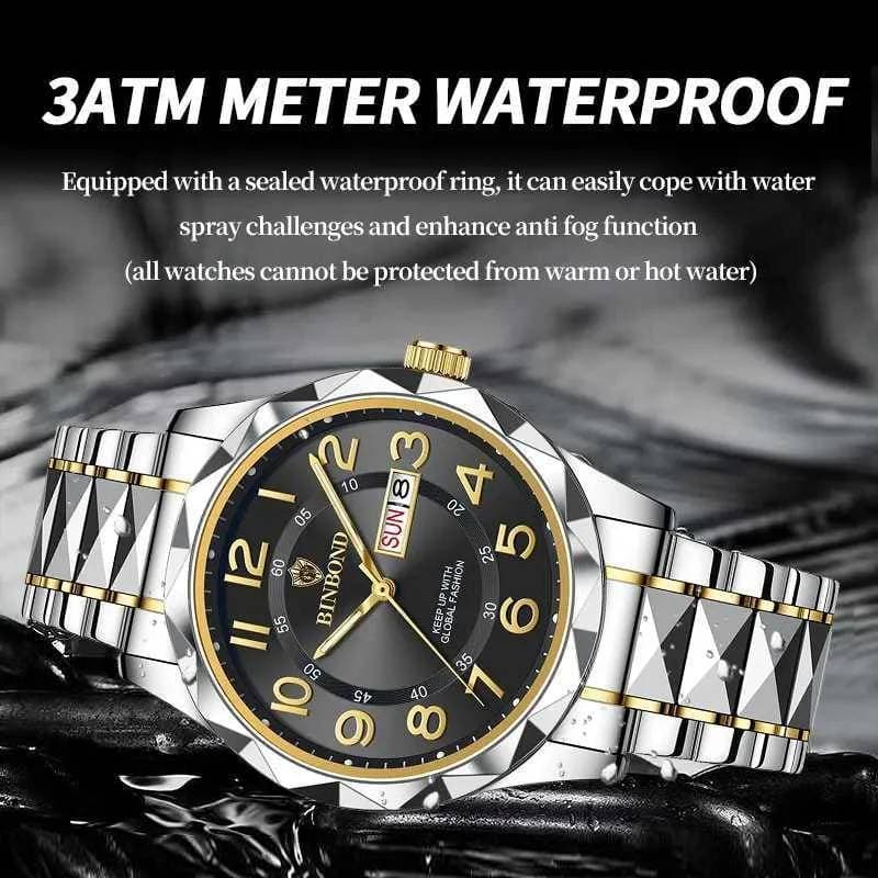Binbond Luxury Watch (black44)  (১বছর গ্যারান্টি) thumbnail 3