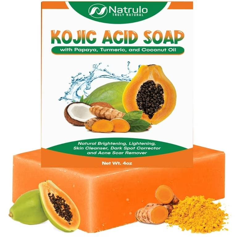 PCS Papaya Elaimei Kojic Acid Soap for Face & Body 100g thumbnail 3