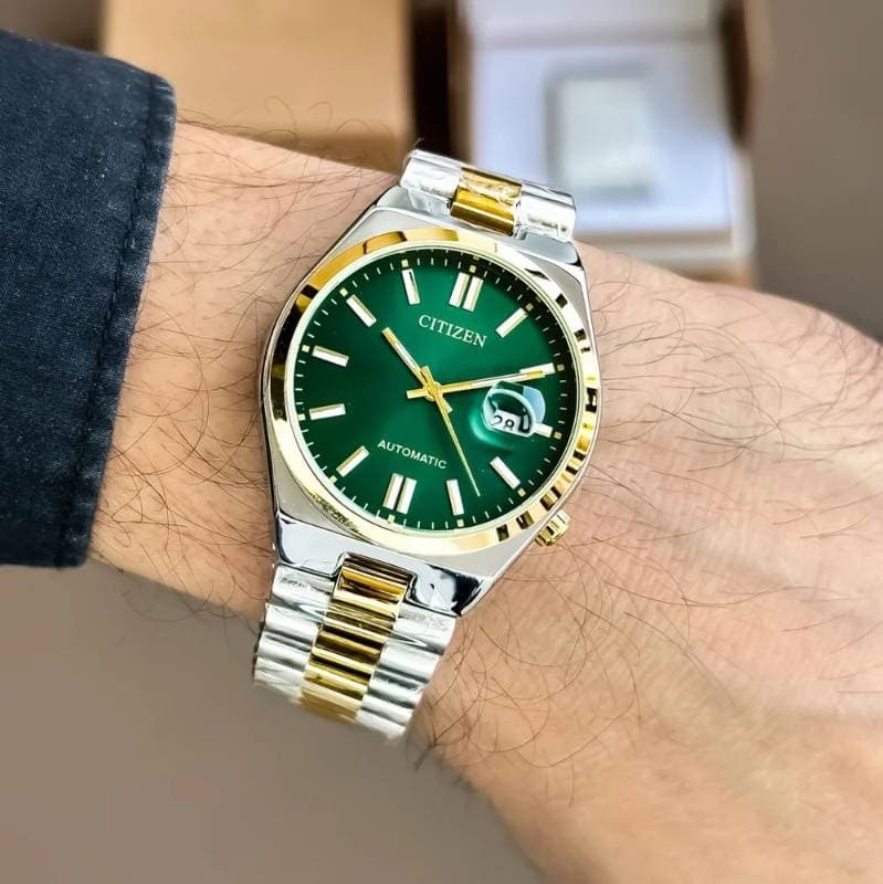 Citizen Luxury Watch(Green color ) ১বছর গ্যারান্টি thumbnail 3