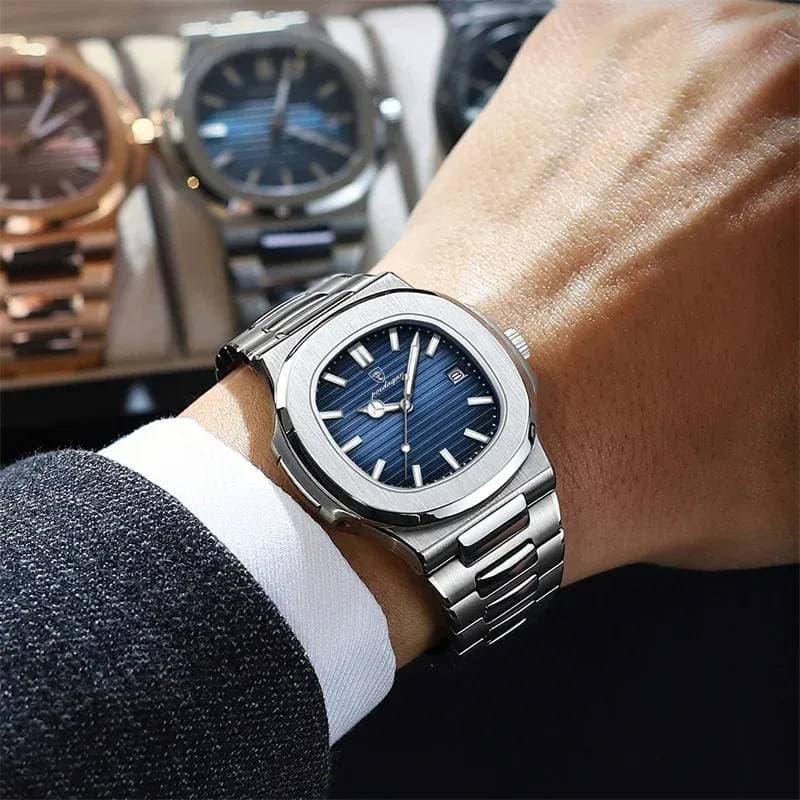 Poedagar 613 Luxury Watch (Blue colour ১বছর গ্যারান্টি) thumbnail 3