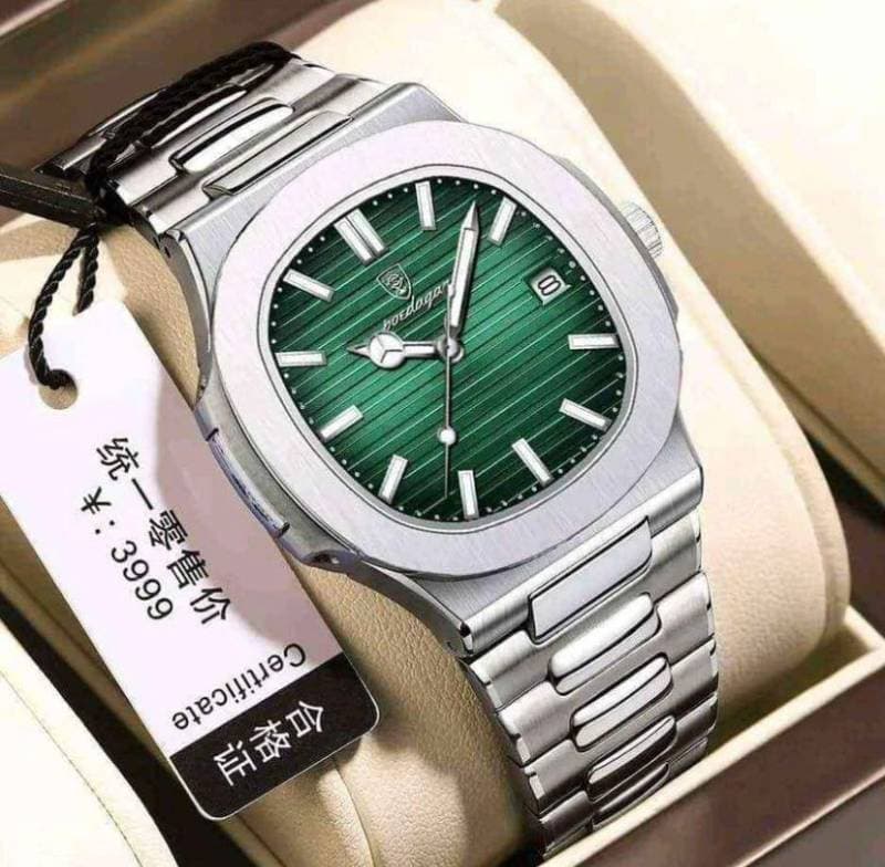 Poedagar Watch(Silver Green33)