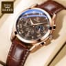 OLEVS Luxury Watch Original Waterproof(coffe colour)