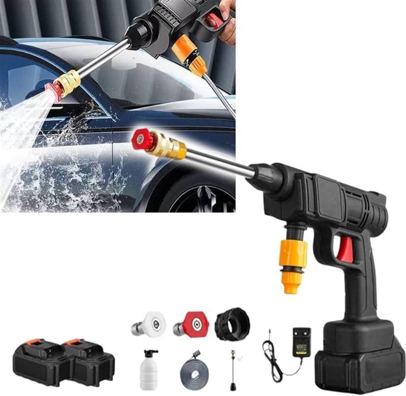 RECHARGEABLE CORDLESS HIGH PRESSURE CAR WASHER GUN (2 বছর গ্যারান্টি) thumbnail 3