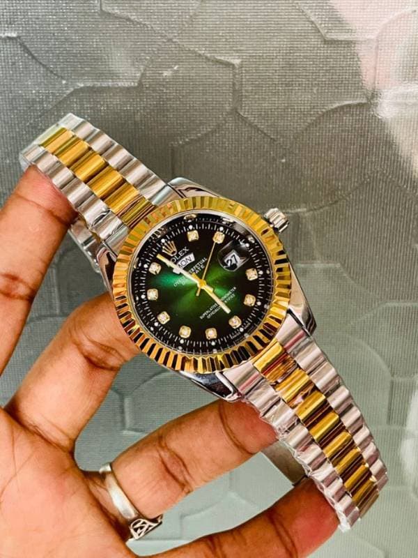 Rolex Men's Watch (green colur ওয়াটারপ্রুফ) thumbnail 2