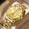 Binbon Luxury Watch (golden44)  (১বছর গ্যারান্টি)