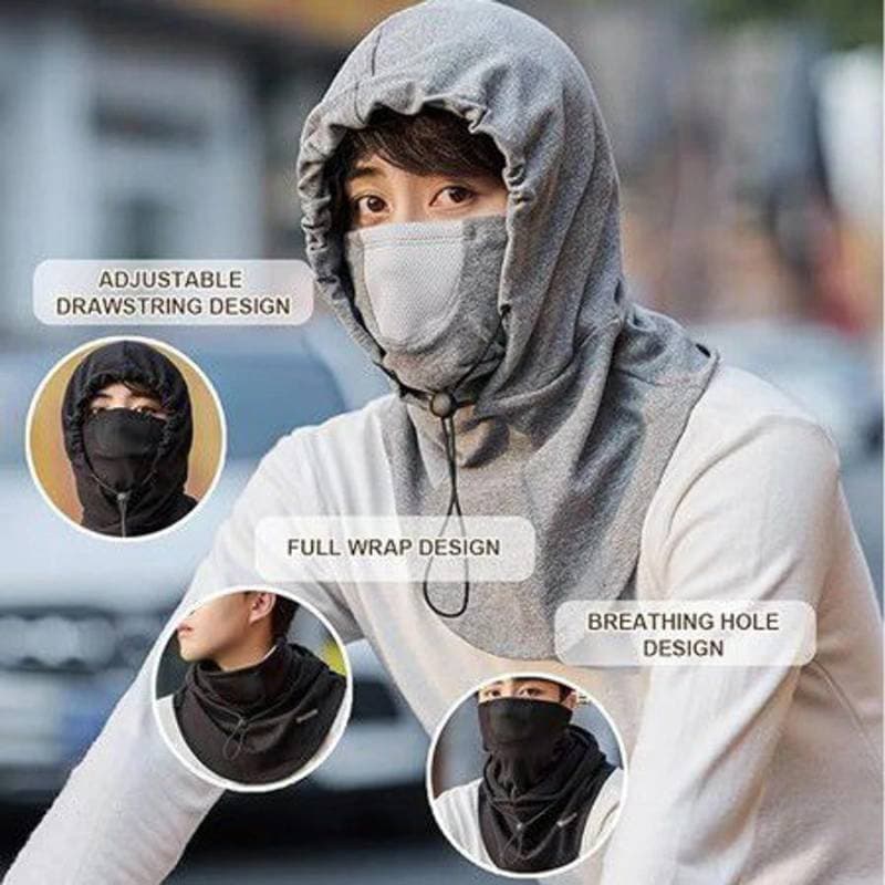 Windproof Full Face Mask (Gray চায়না) thumbnail 3