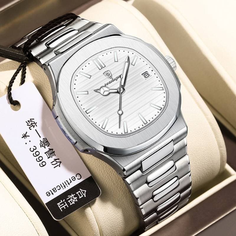 Poedagar 613 Luxury Watch (White color ১বছর গ্যারান্টি)