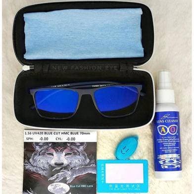 Photosun Blue cut lens with premium water drop Fream and (RedFox) glass cleaner Combo thumbnail 2