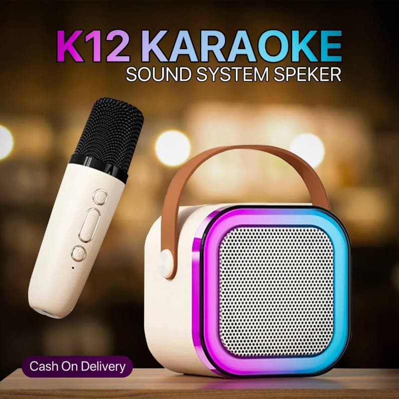 K12 Portable Karaoke Speaker With Wireless Microphone thumbnail 2