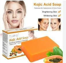 PCS Papaya Elaimei Kojic Acid Soap for Face & Body 100g thumbnail 2