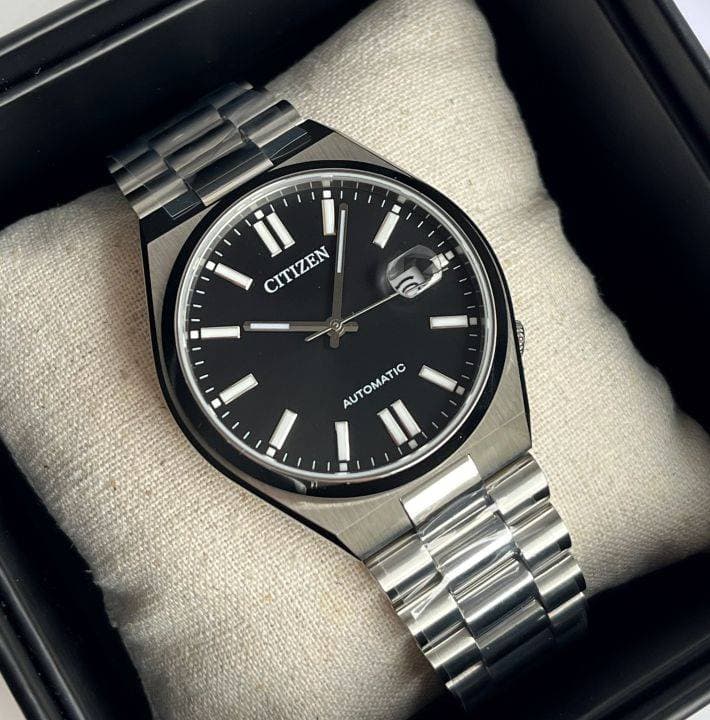 Citizen Luxury Watch(Full black ) ১বছর গ্যারান্টি thumbnail 2