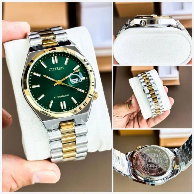 Citizen Luxury Watch(Green color ) ১বছর গ্যারান্টি thumbnail 2