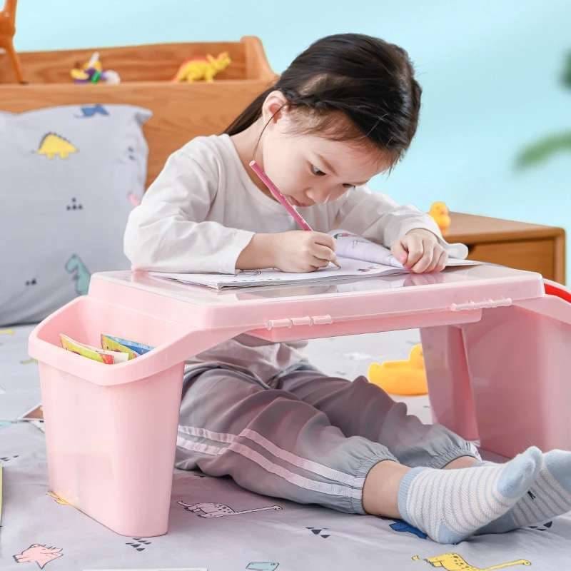 Foldable baby desk table