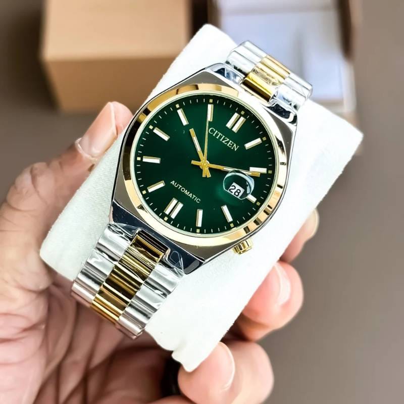 Citizen Luxury Watch(Green color ) ১বছর গ্যারান্টি